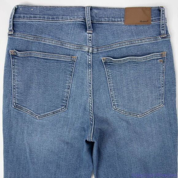 NEW‎ Madewell the tall Mid-rise Skinny Crop Jeans dewey wash, size 30T - Picture 10 of 16